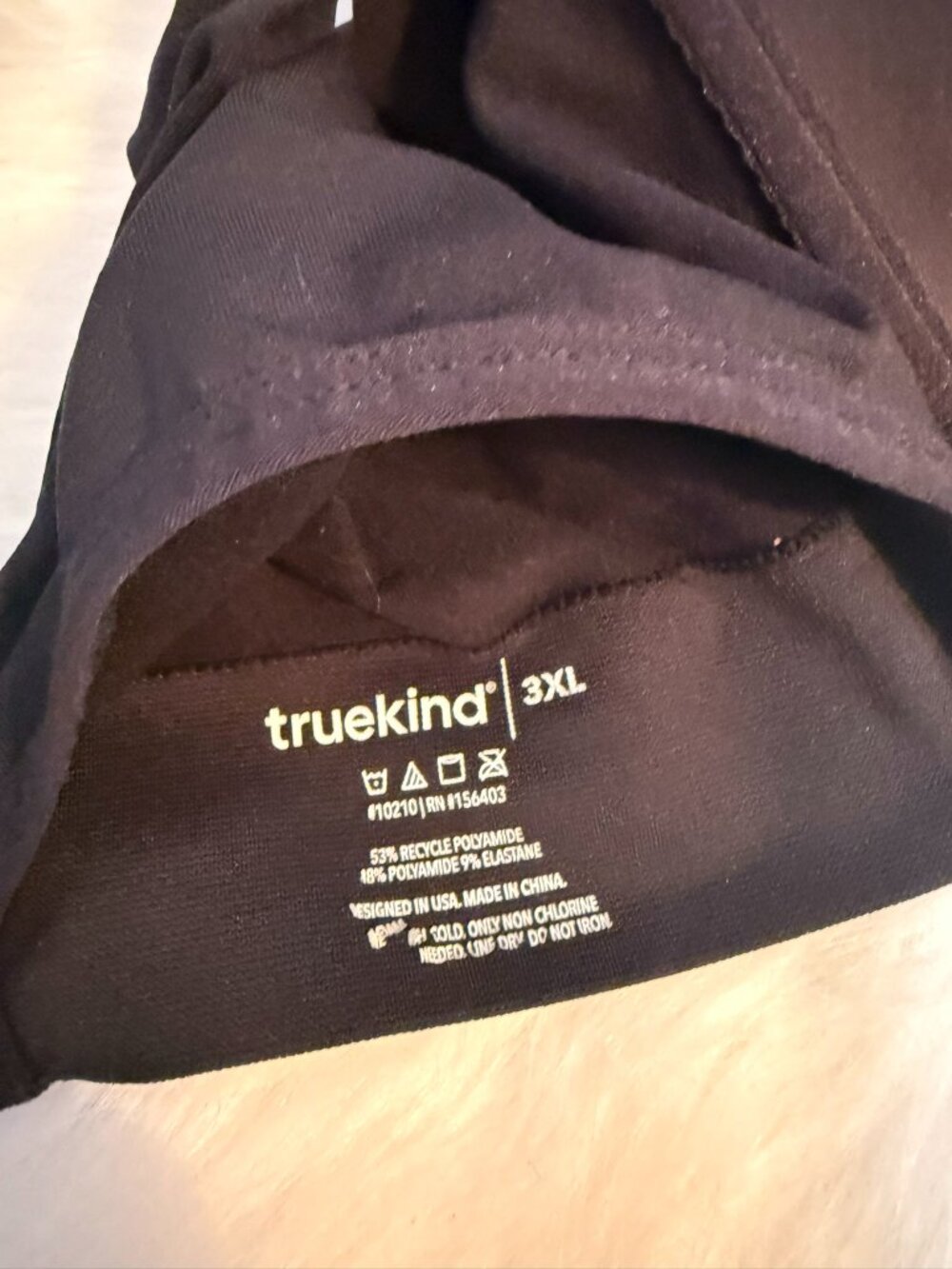 Truekind Black Wireless Shaping Bra Size 3XL NWOT - Picture 4 of 5